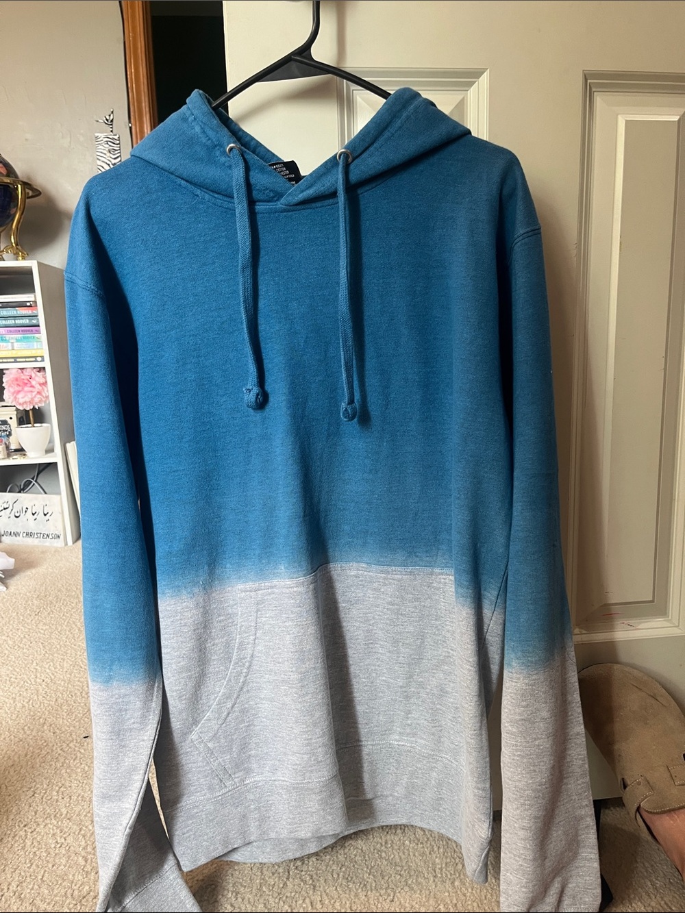 Blue & Light Gray Dye Hooded Sweatshirt